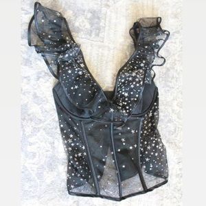 Victoria's Secret ruffle corset top